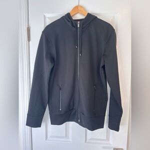 Hugo Boss mens black zip up hoodie size medium
